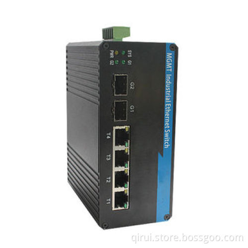 Industrial Optical Ethernet switch: 8x10/100T to 2x10/100/1000X SFP, Industrial Management